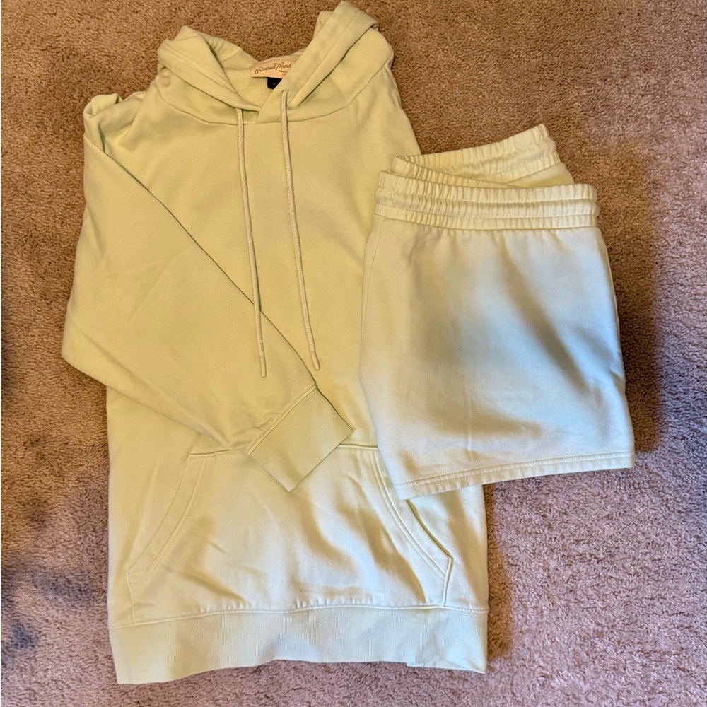 Universal Thread Green Hoodie and Shorts Set